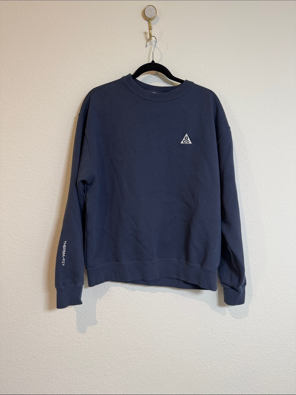 Nike ACG Therma Fit Fleece Blue Pullover Sweatshirt